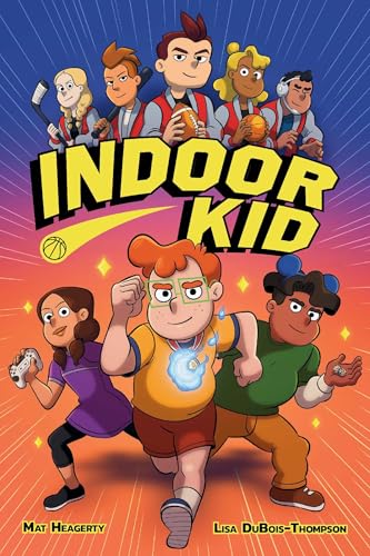 Book cover featuring diverse cartoon kids with gaming and sports themes.