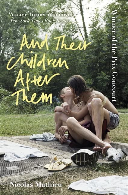 Book cover: mother and son embrace, with title "And Their Children After Them".