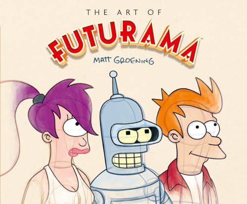 Book cover featuring Leela, Bender, and Fry from Futurama against a light background.