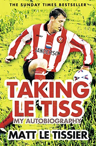 Book cover featuring footballer Matt Le Tissier in a Southampton jersey.