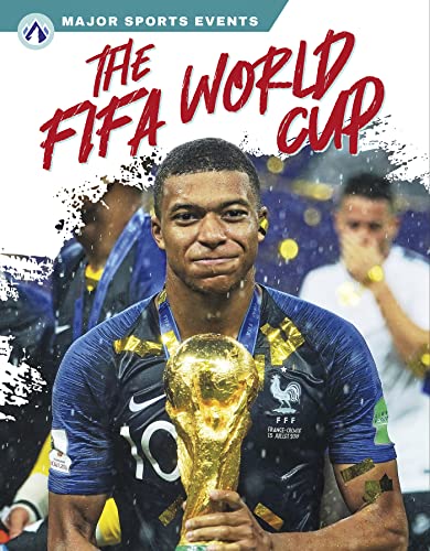 Book cover featuring soccer player Kylian Mbappé holding the FIFA World Cup trophy.