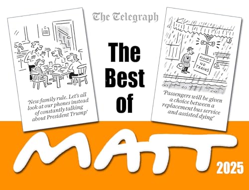 Book cover for The Best of Matt 2025 featuring two black and white cartoons.