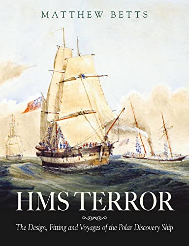 Book cover depicting a historic sailing ship, HMS Terror, at sea.