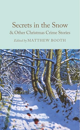 Book cover: “Secrets in the Snow” with snowy trees and red accents.