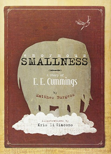 Book cover: āEnormous Smallness,ā featuring an elephant and birds.