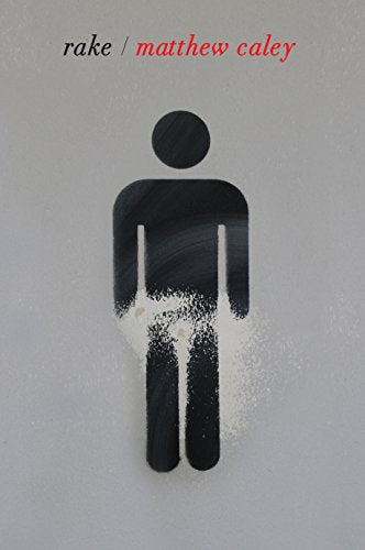 Book cover: "Rake" with a stick figure and white powder imagery.