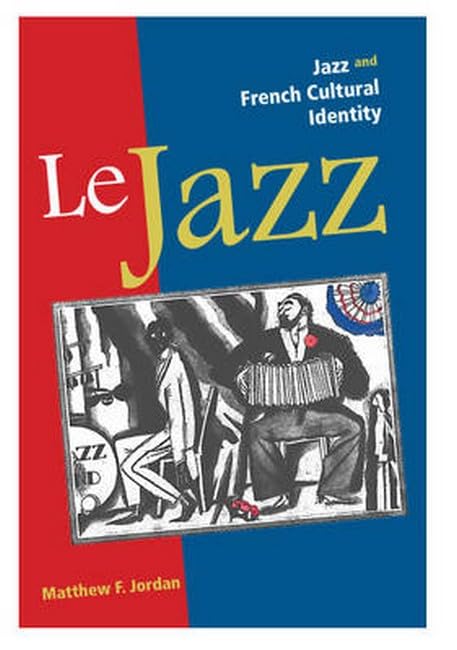 Book cover: “Le Jazz” with a black and white image of musicians.
