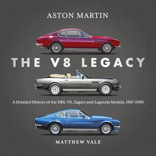Book cover featuring three classic Aston Martin cars: red, silver, and blue.