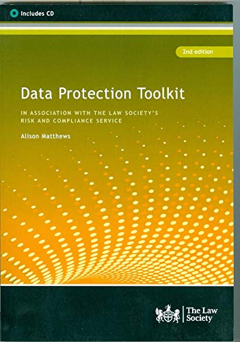 Green book cover: “Data Protection Toolkit, 2nd edition” with a CD icon.