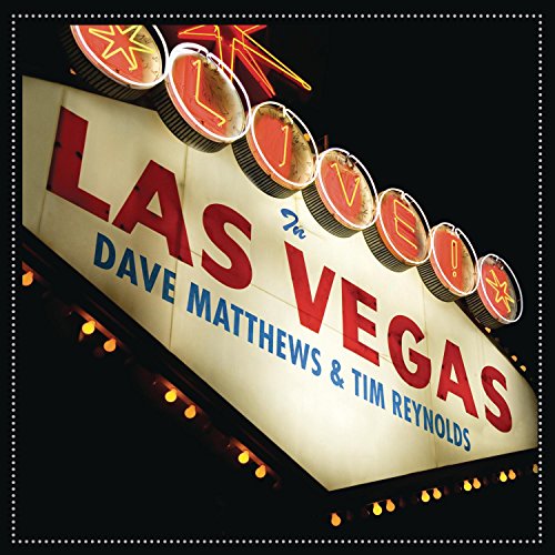 Las Vegas sign illuminated at night, album cover for Dave Matthews & Tim Reynolds.