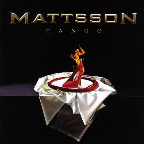 CD cover: "Mattsson - Tango" featuring a red shoe with flames.