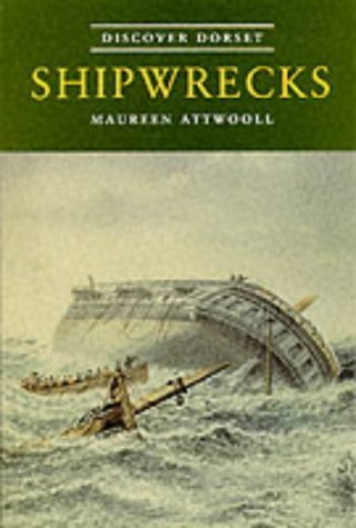 Book cover: "Shipwrecks" with a painting of a wrecked ship and rescuers.