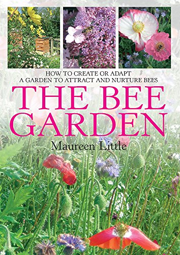 Book cover: "The Bee Garden" with flowers and a bee.