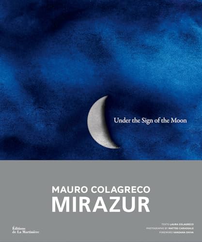Book cover: dark blue background with a crescent moon and title text.