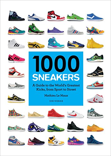 Book cover displaying a colorful grid of various sneaker designs.