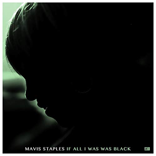 Mavis Staples album cover: a shadowed profile against a dark background.