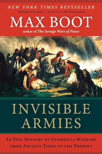 Book cover: "Invisible Armies" depicts a historical battle scene with soldiers.