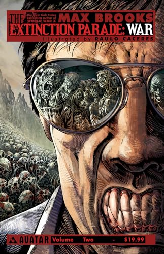 Comic book cover showing a snarling vampire with zombies reflected in his sunglasses.