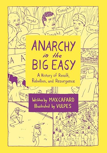 Book cover with hand-drawn illustrations depicting protest and New Orleans scenes.