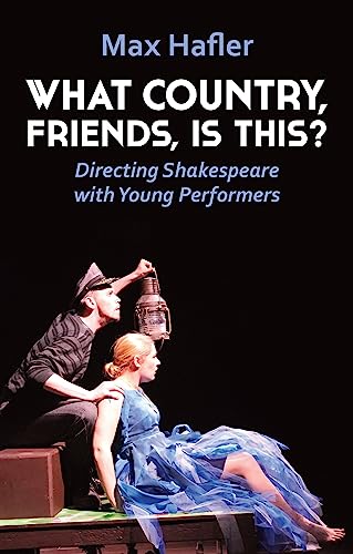 Book cover featuring two actors in theatrical costumes on a dark stage.