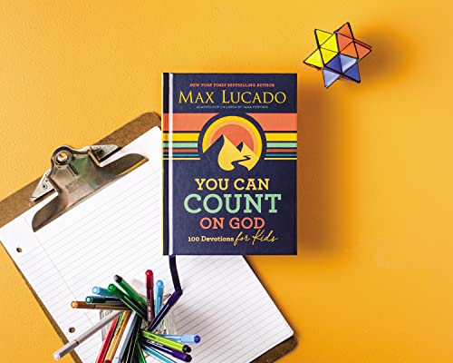 Children’s devotional book “You Can Count on God” with stationery.