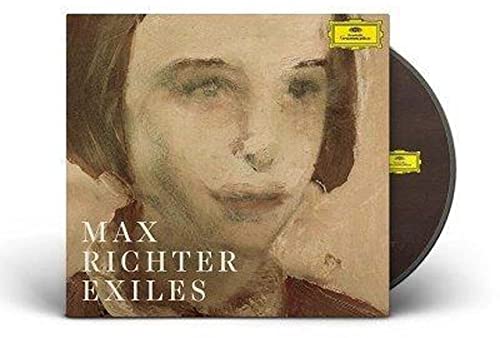 CD case with a portrait of a woman and text “Max Richter Exiles”.