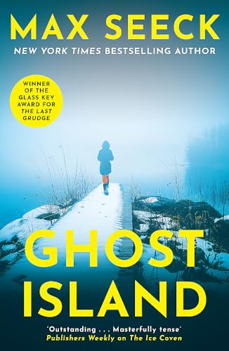 Book cover: a lone figure walks a snowy pier into a misty sea.