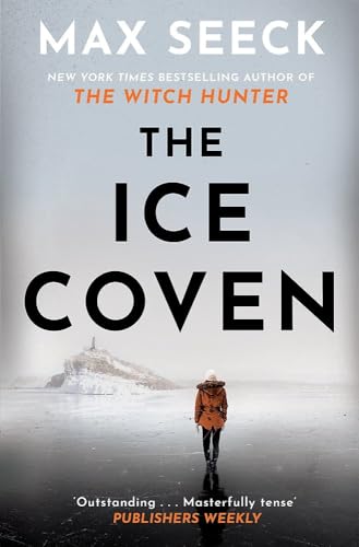 Book cover: “The Ice Coven” with a lone figure on a snowy beach.