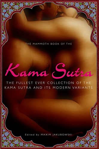 Book cover depicting embracing nude figures, titled “The Mammoth Book of the Kama Sutra.”
