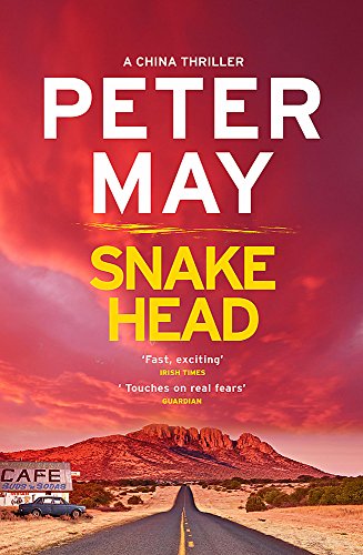 Book cover: desert landscape with road, large text “Snake Head”.