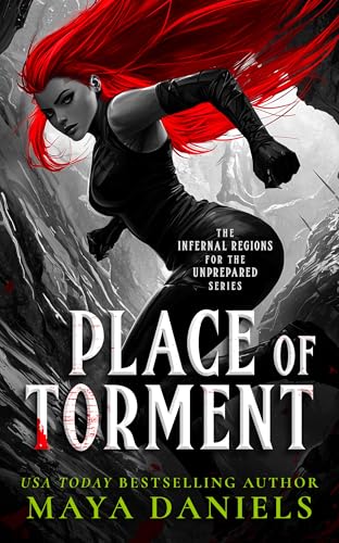 Book cover: red-haired woman in black suit against a smoky background.