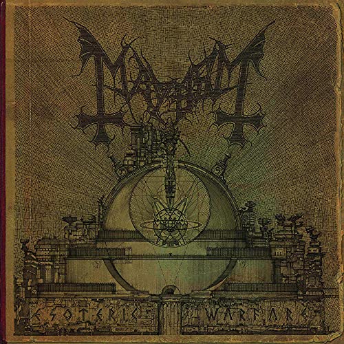 Mayhem “Esoteric Warfare” vinyl album cover: intricate, dark, illustrated design.
