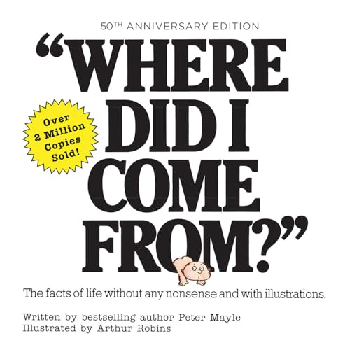Book cover with large text: "Where Did I Come From?" and a baby illustration.
