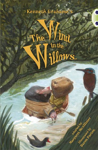 Book cover: Mole and Ratty in a boat, with a kingfisher.