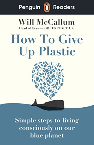 Book cover: “How To Give Up Plastic” with a whale illustration.