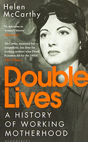 Book cover: “Double Lives” by Helen McCarthy, featuring a vintage portrait.