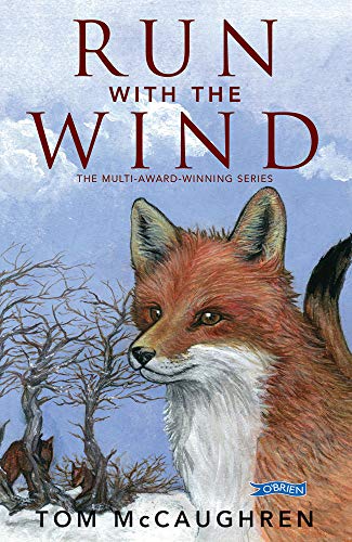 Book cover featuring a painted fox against a cloudy, wintry landscape.