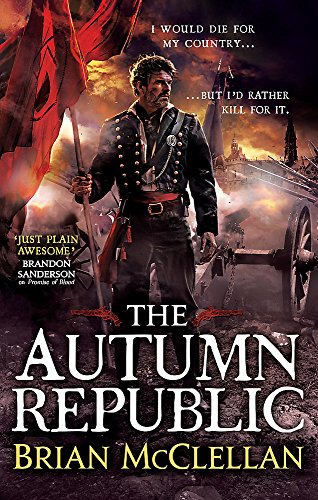 Book cover: man with flag, cannons, and dramatic stormy sky.