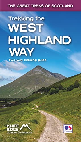 Guidebook cover featuring a mountain trail in the Scottish Highlands.