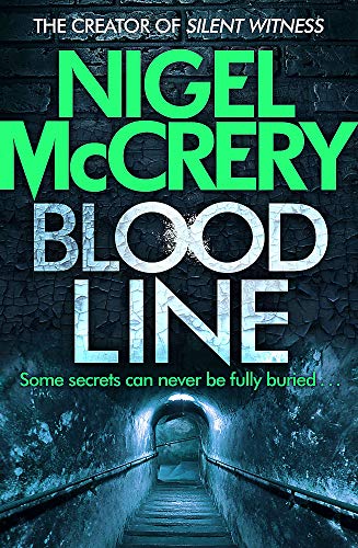 Book cover for "Bloodline" with dark tunnel image and bold text.