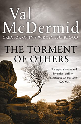 Book cover: "The Torment of Others" by Val McDermid, with rocky landscape.