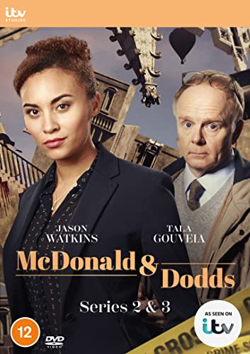 DVD cover for “McDonald & Dodds” featuring two detectives.