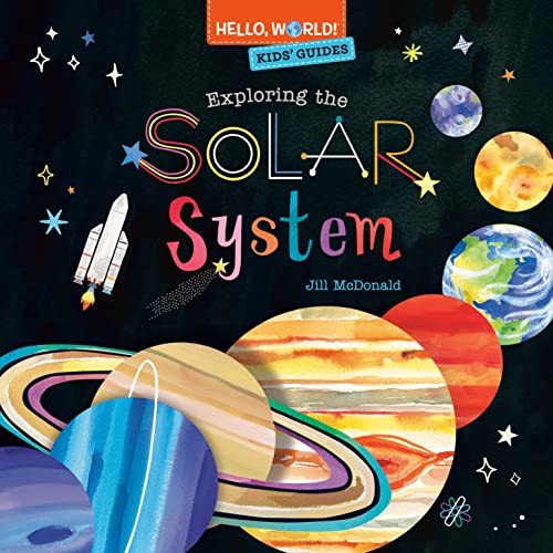 Book cover: “Hello, World! Kids’ Guides: Exploring the Solar System” with planets.