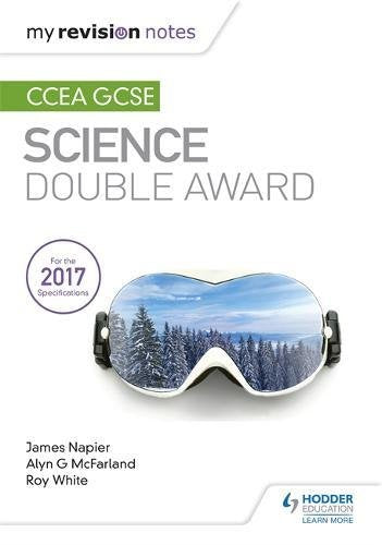 Front cover of CCEA GCSE Science Double Award revision notes featuring ski goggles.