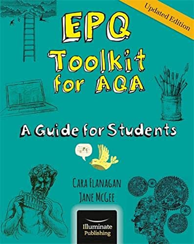 EPQ Toolkit book cover with illustrations of study tools and art.