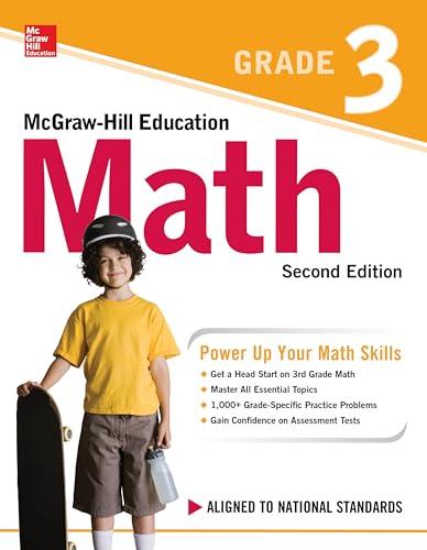 Third grade math textbook cover with a boy and skateboard.