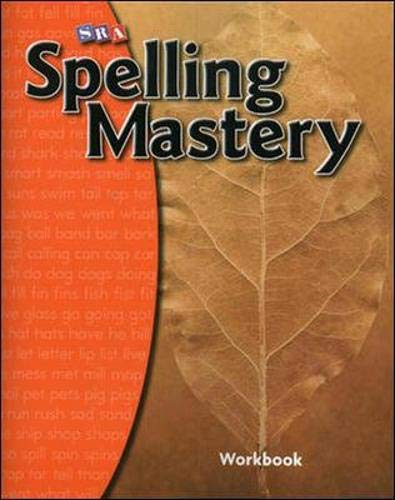 Spelling Mastery Level A" student workbook cover with leaf image.