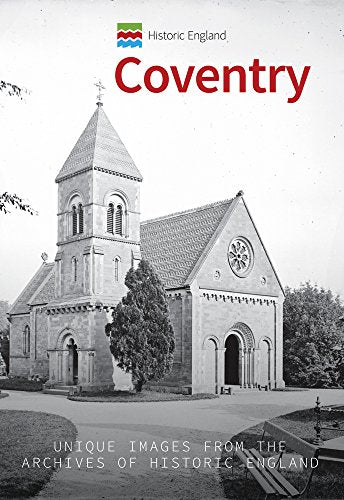 Black and white photo of Coventry’s historic church, book cover.