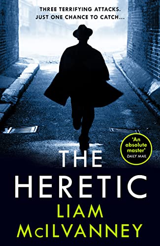 Book cover: silhouetted figure in a coat walking down a dark alley.
