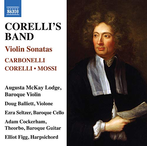 "CD cover with a portrait of a man in 18th-century attire holding a violin."